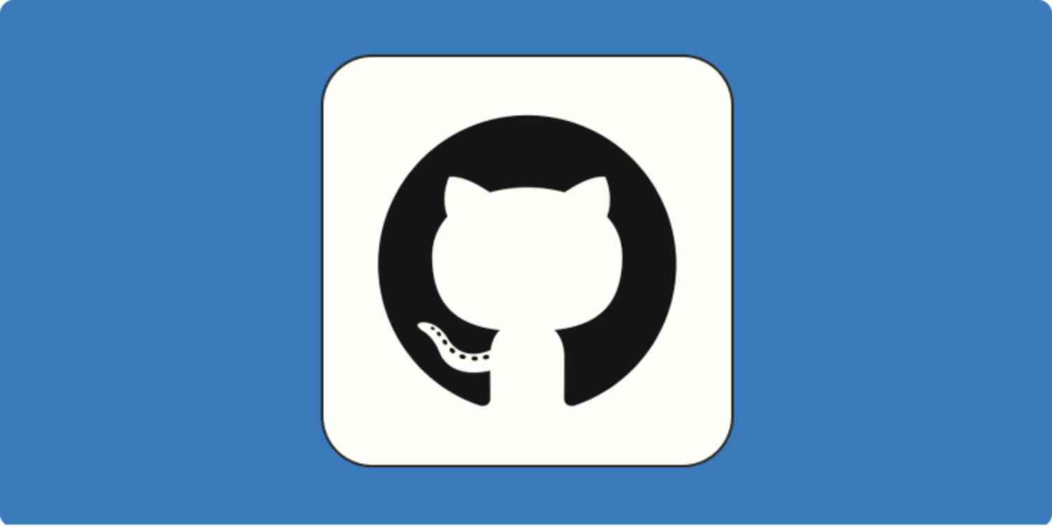 Hero image with the GitHub logo