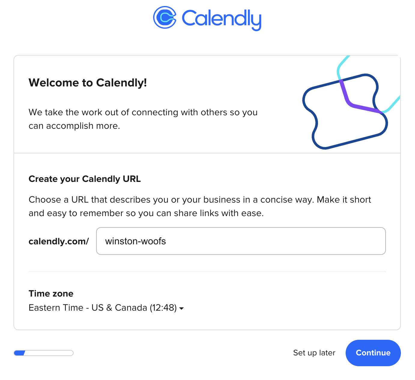 How to create your Calendly URL.