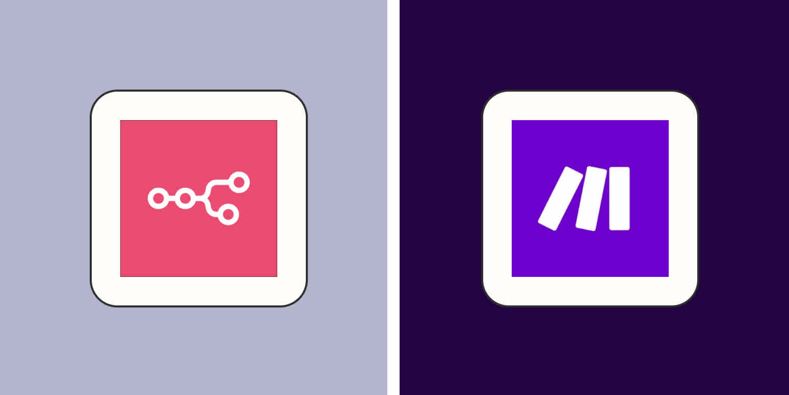 Hero image with the n8n and Make logos