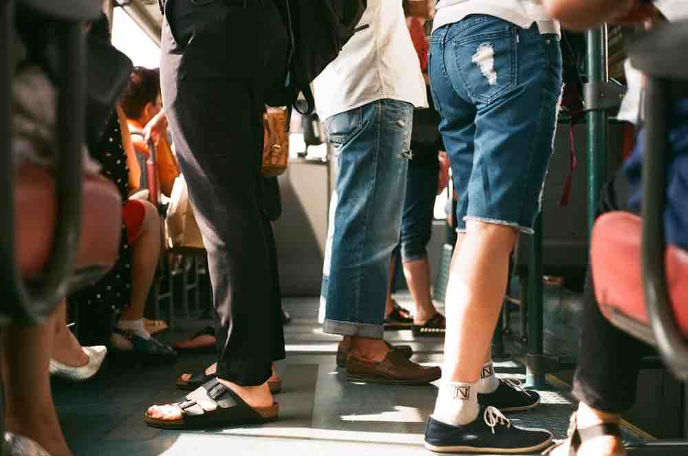 crowded train