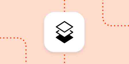An icon for copying and pasting that looks like stacked diamonds in a white square on a pale orange background.