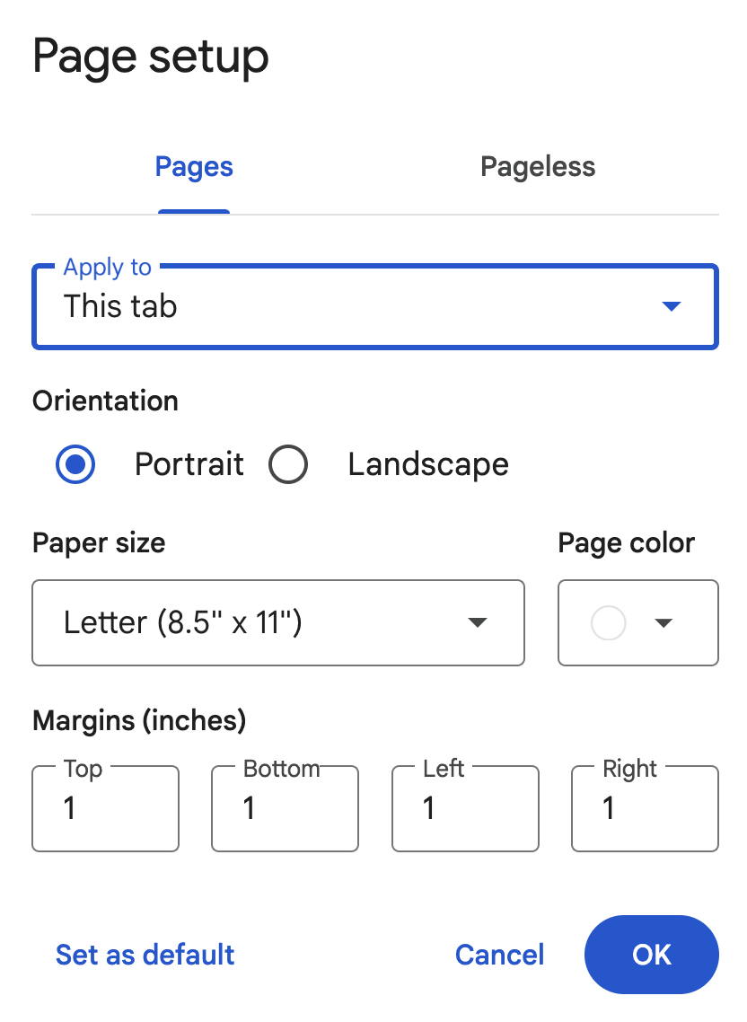 How to change margins in Google Docs. 