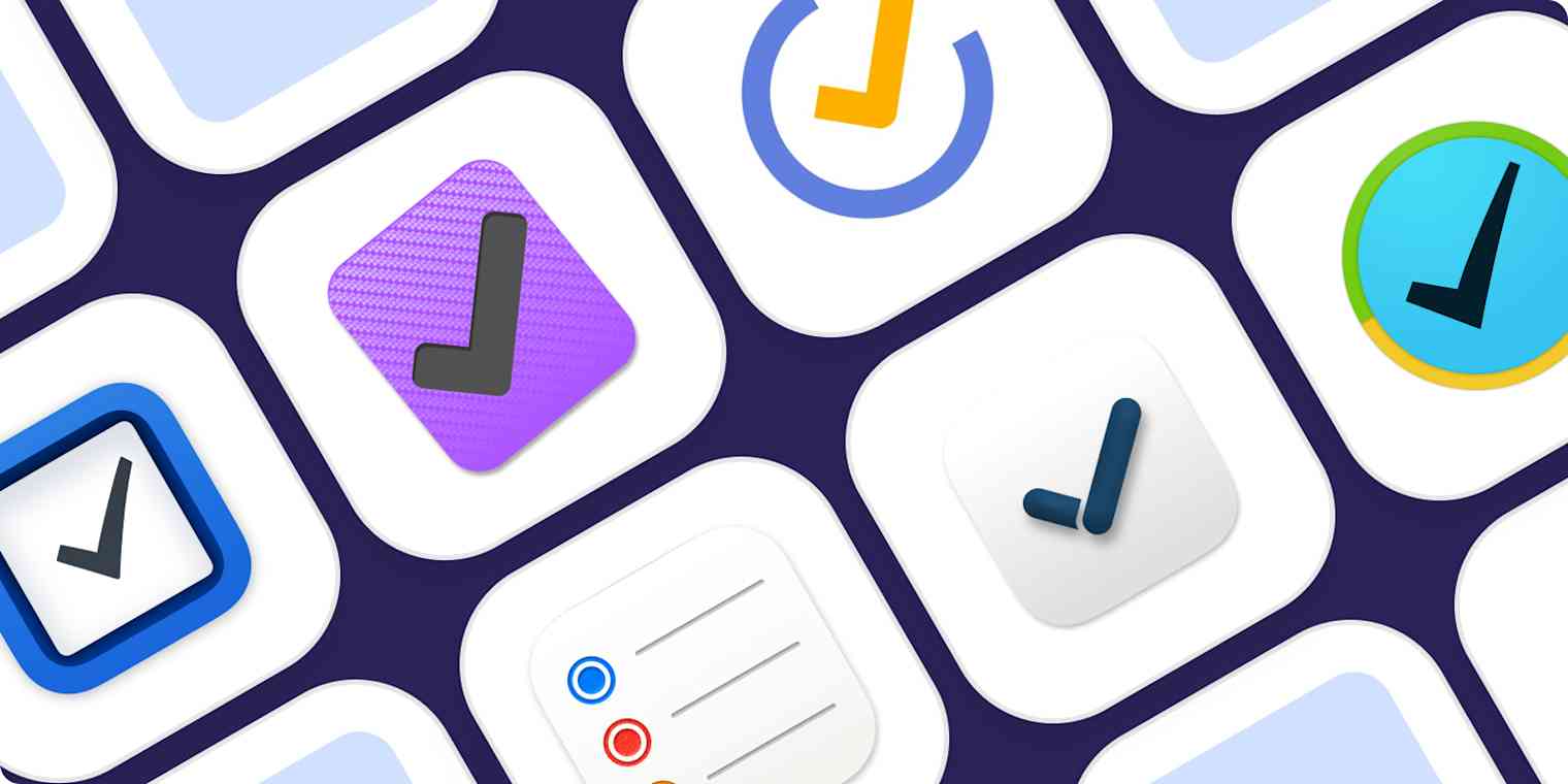 A hero image with the logos of the best to-do list apps for Mac