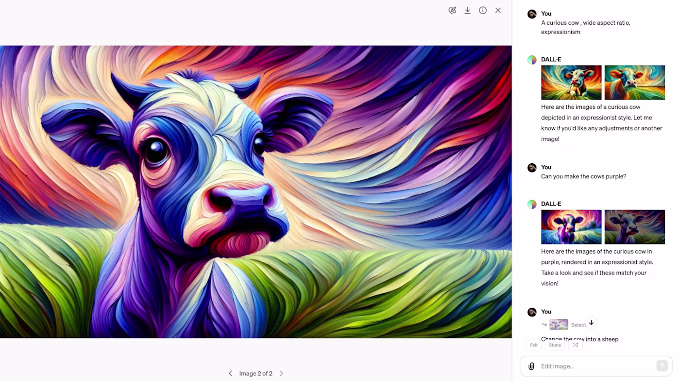 DALL-E 3, our pick for the best digital marketing tools for an easy-to-use AI image generator.