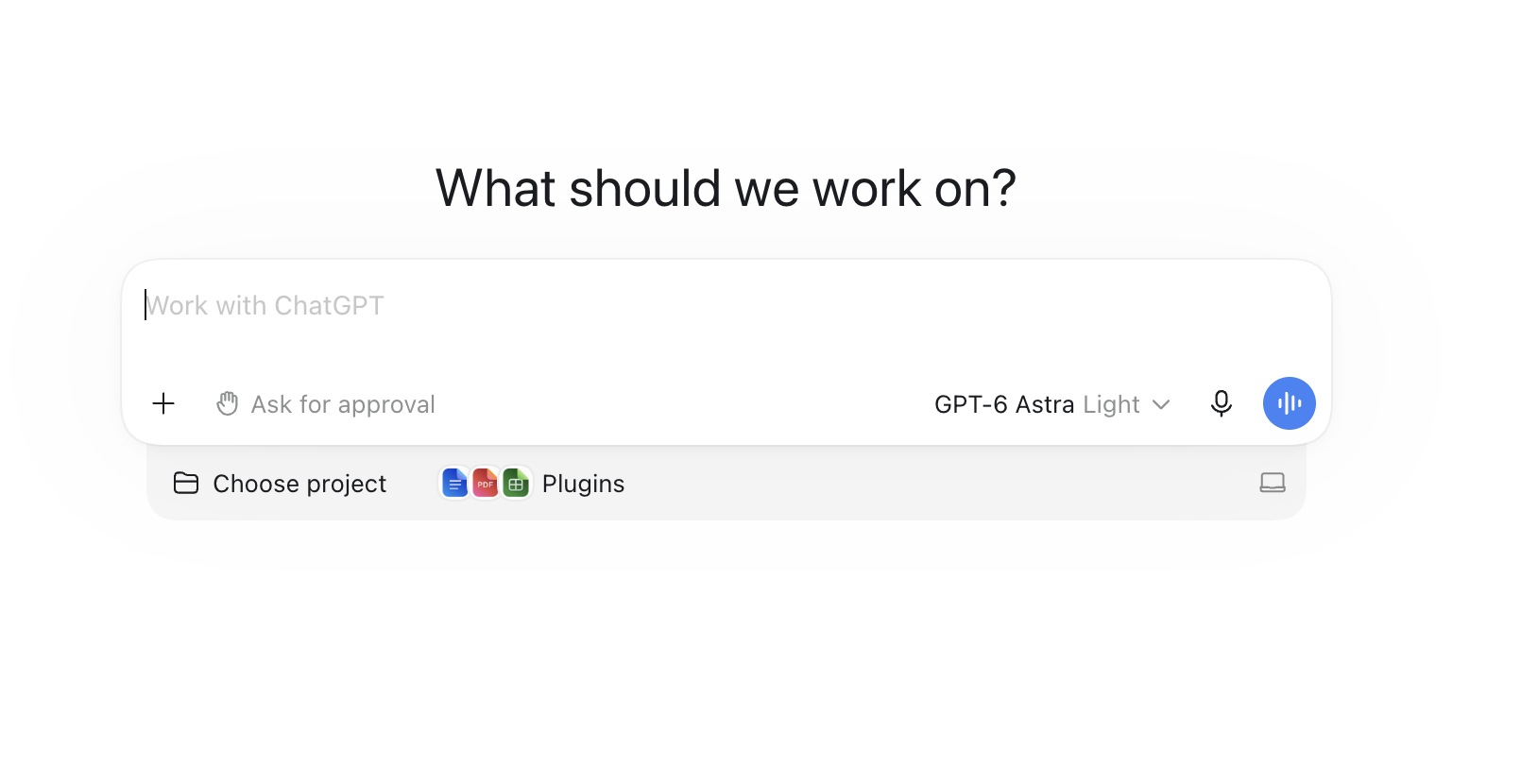 The ChatGPT agent interface