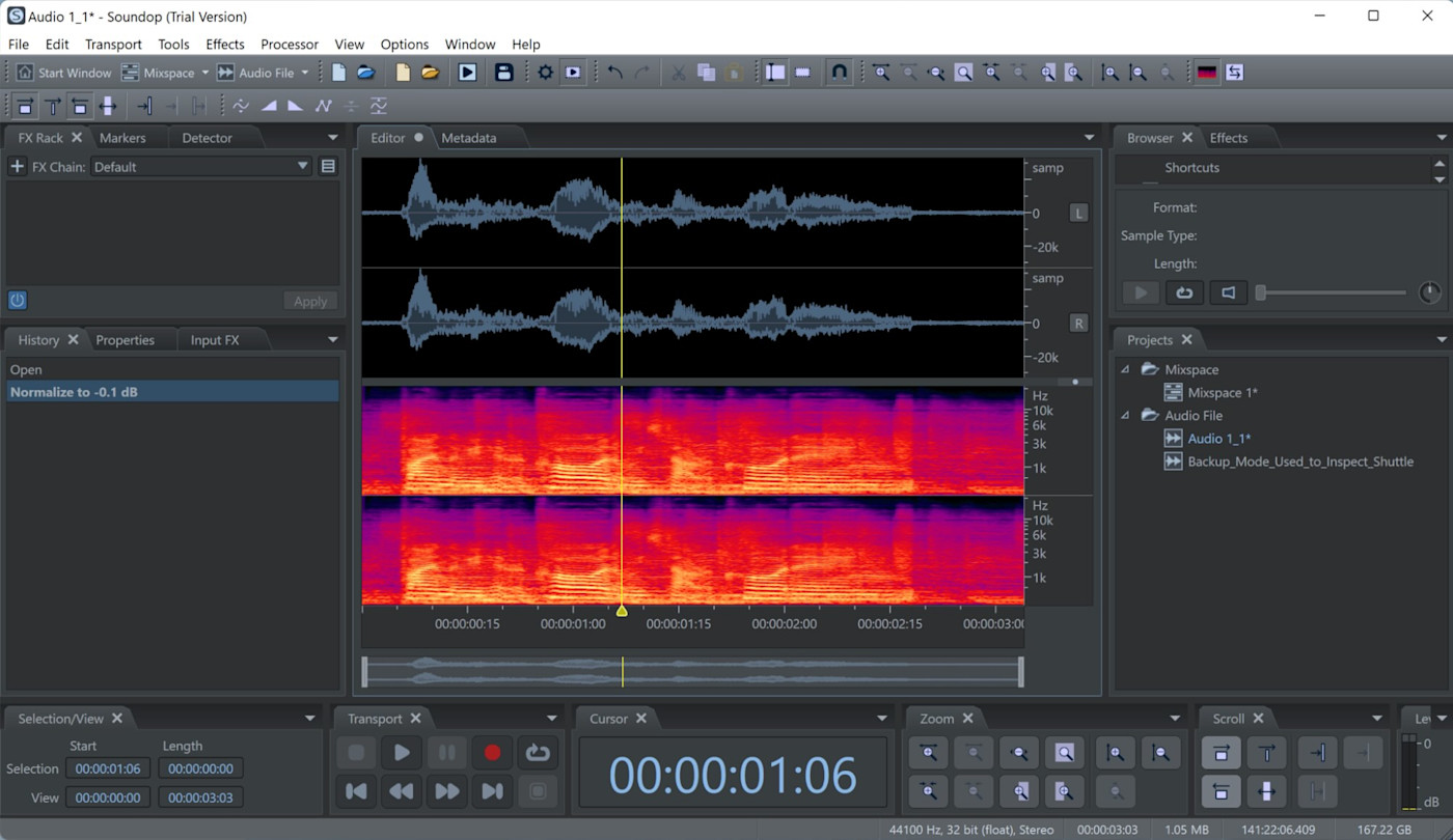 Soundop, our pick for the best premium audio editor for Windows users