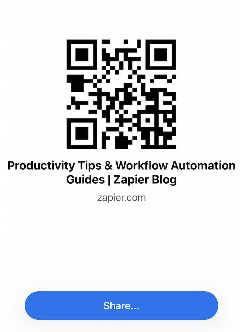 QR code generated via the Google Chrome mobile app.