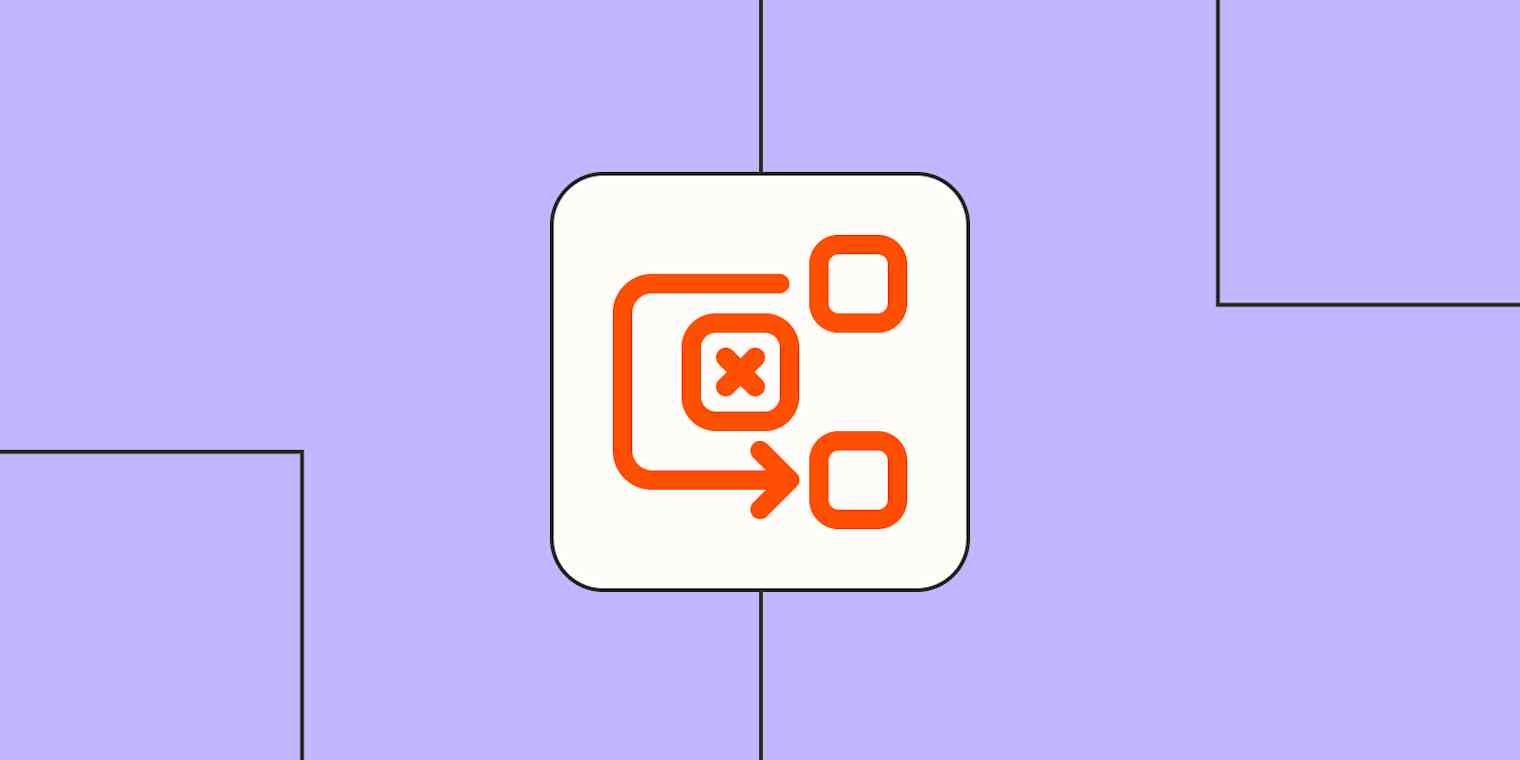 Hero image with an icon representing a workflow