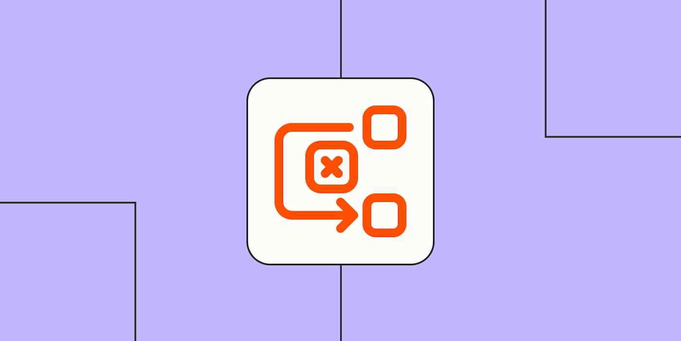 Hero image with an icon representing a workflow
