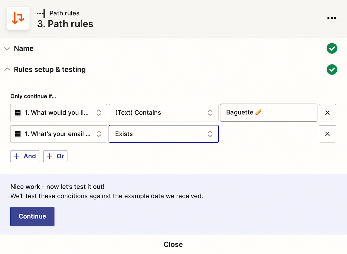 Zapier Path Rules