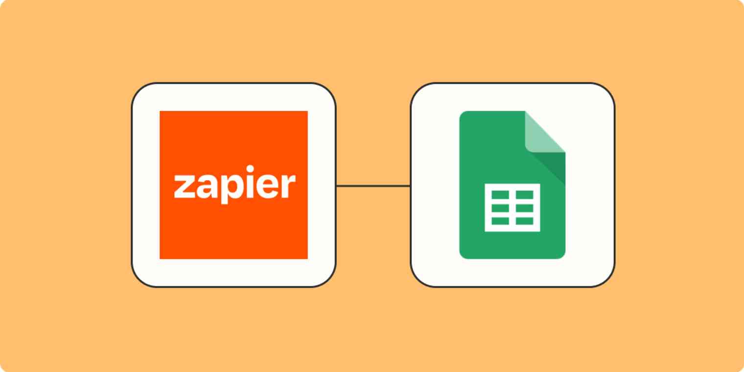 The logos for Zapier Chrome extension and Google Sheets.