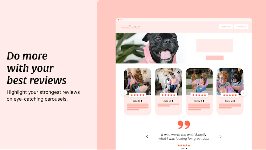 Loox, our pick for the best Shopify app for product reviews