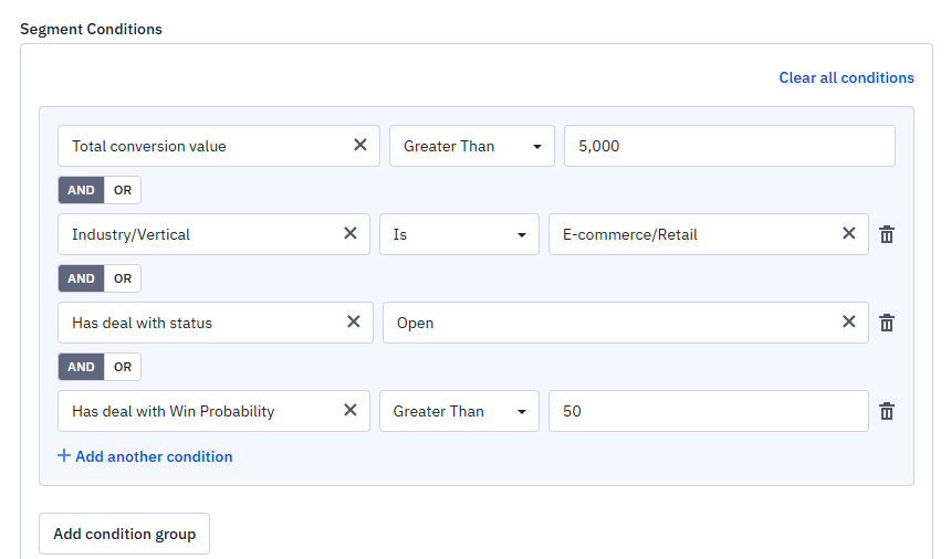Segmenting in ActiveCampaign