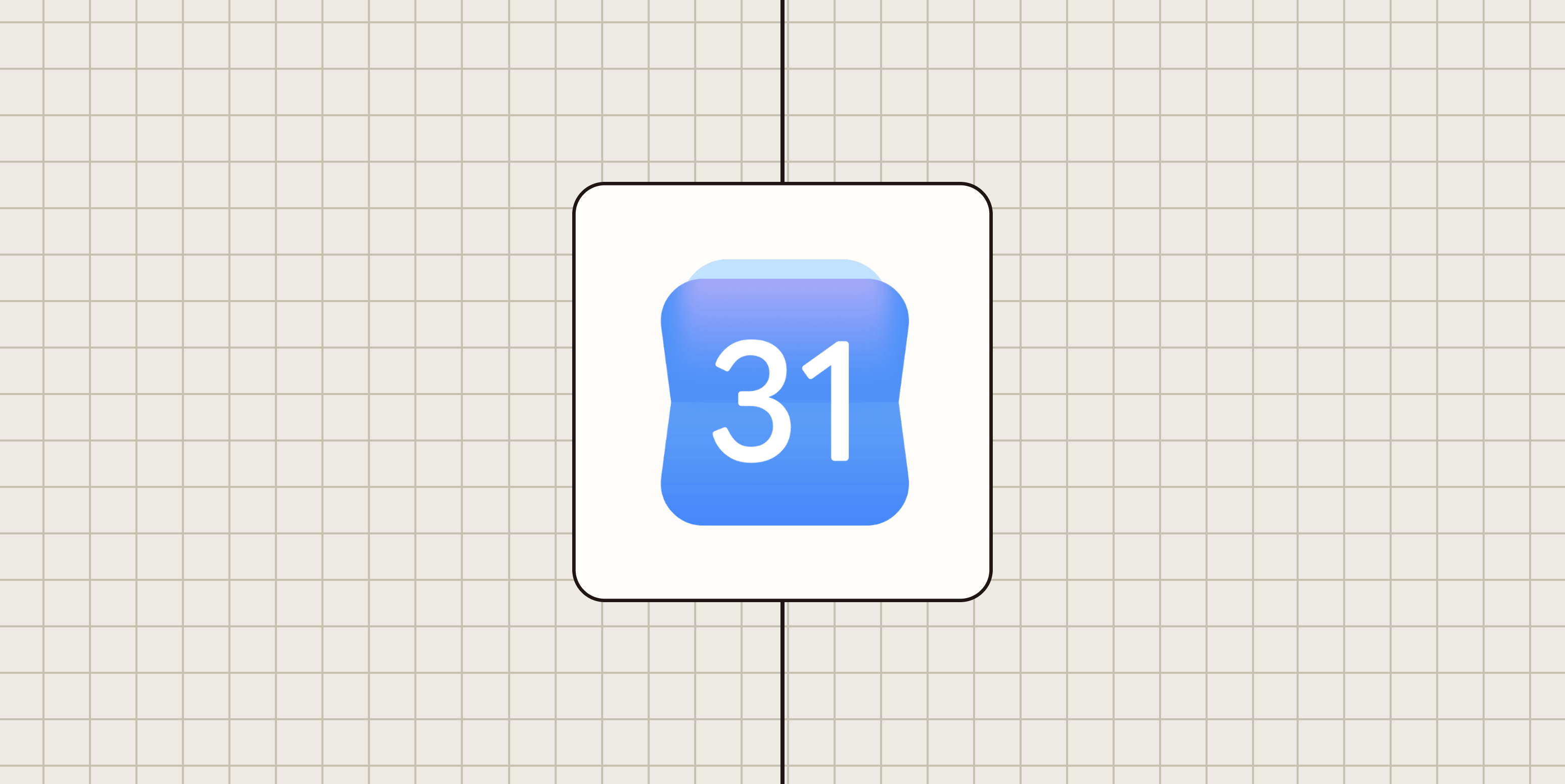 A hero image for Google Calendar app tips with the Google Calendar logo on a blue background