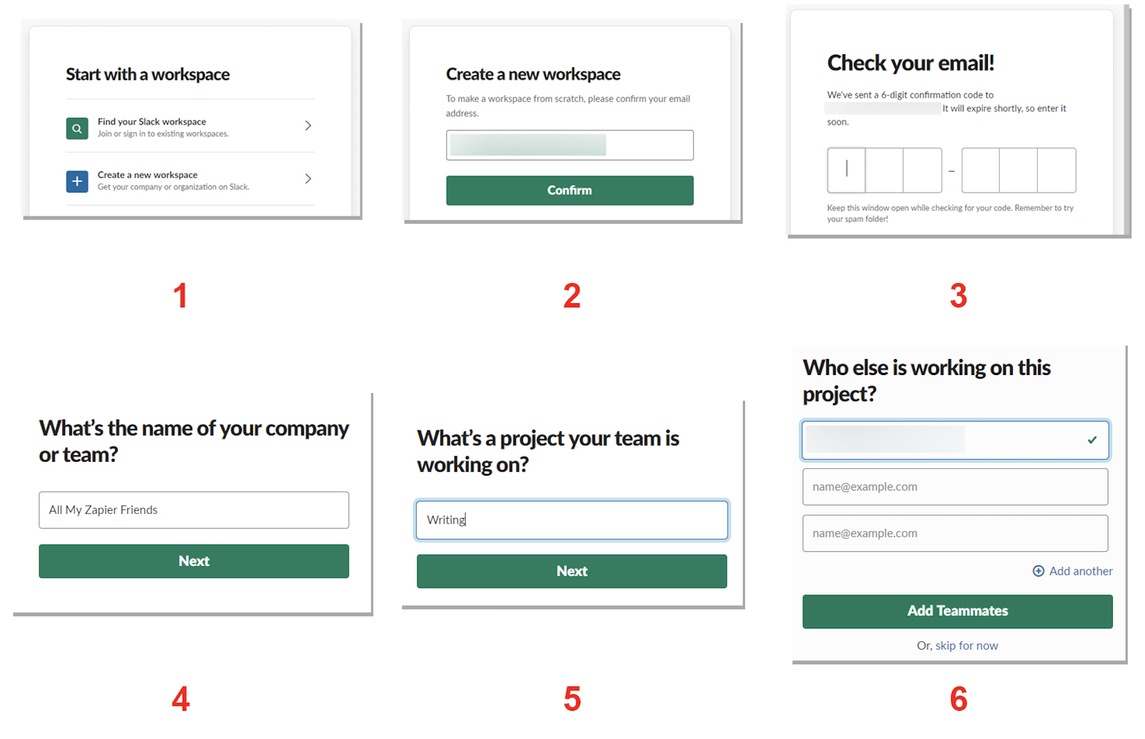 Create a Slack workspace