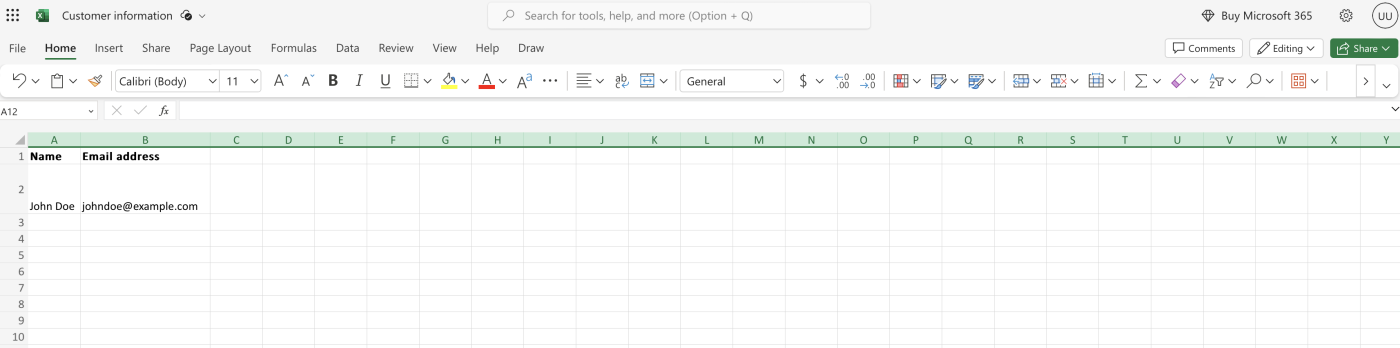 Screenshot of Excel spreadsheet with automation running