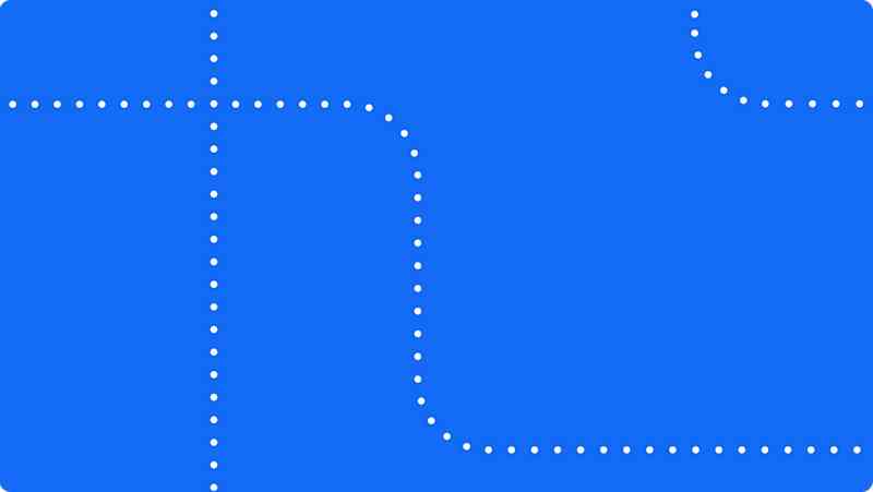 00_default-blue A blue rectangle with white dotted lines running through it.