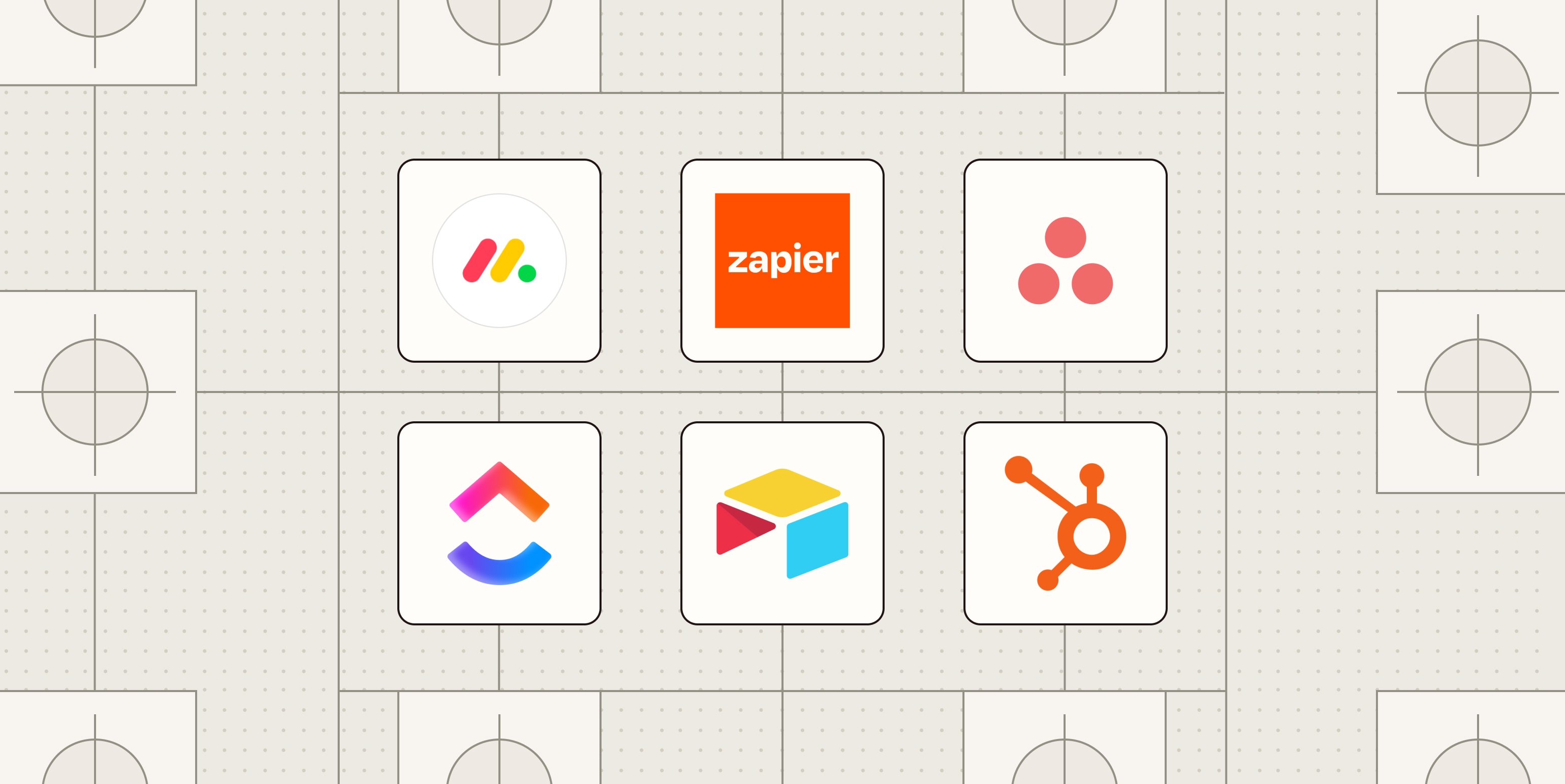 Hero image with the logos of the best workflow automation software