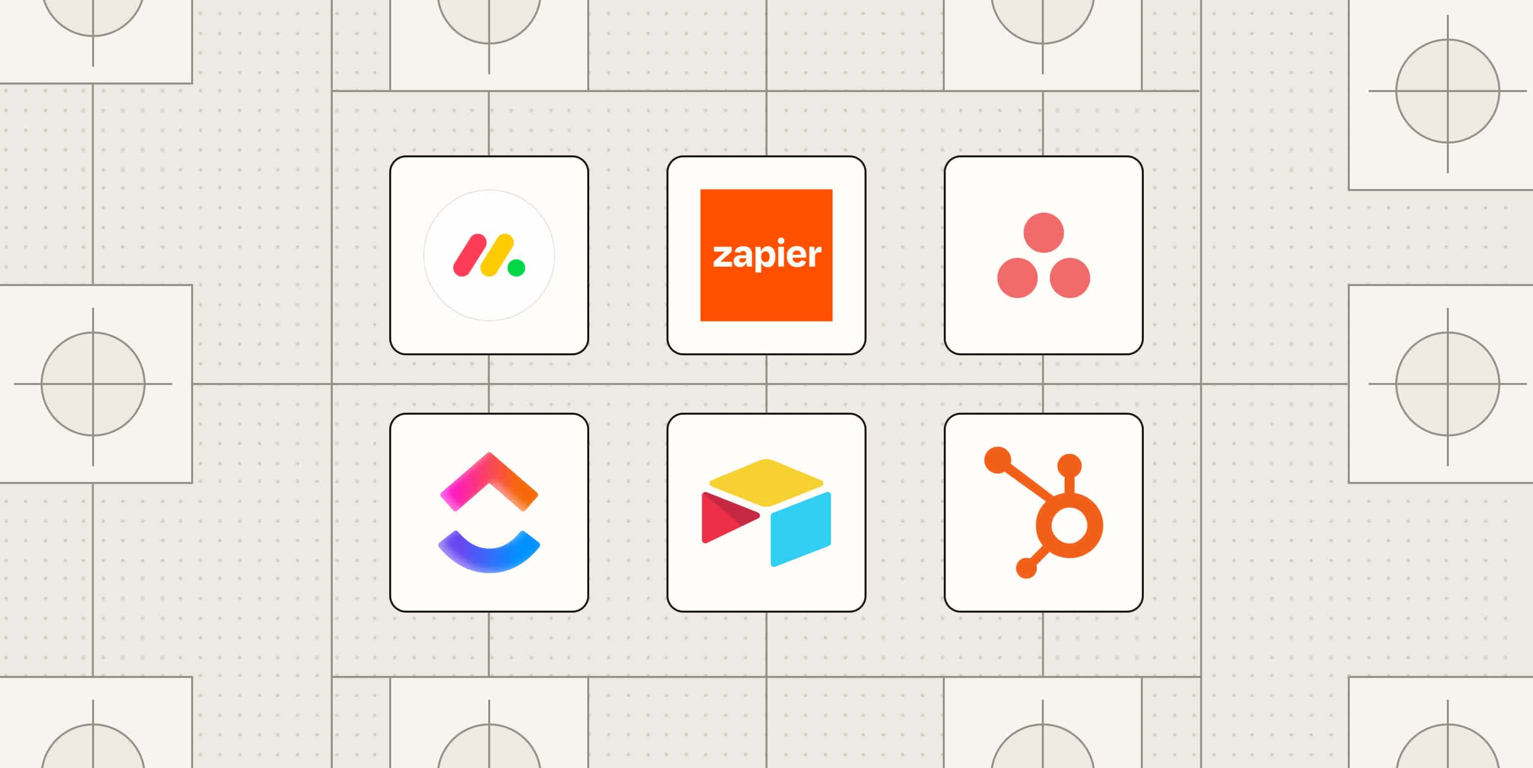Hero image with the logos of the best workflow automation software