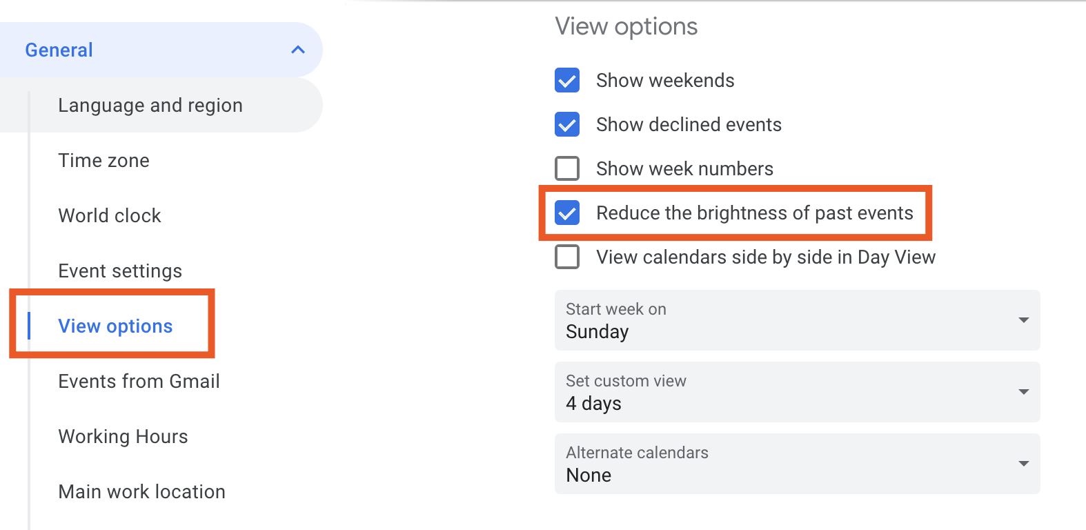 Where are Google Calendar settings? thecubanrevolution com