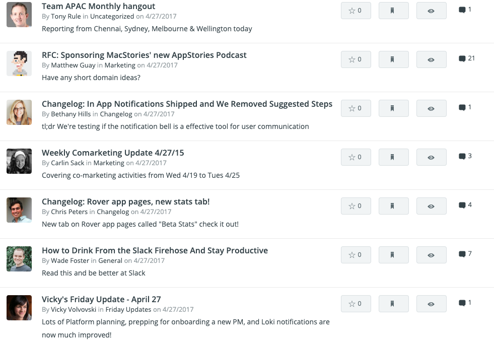 Friday updates on Zapier internal blog