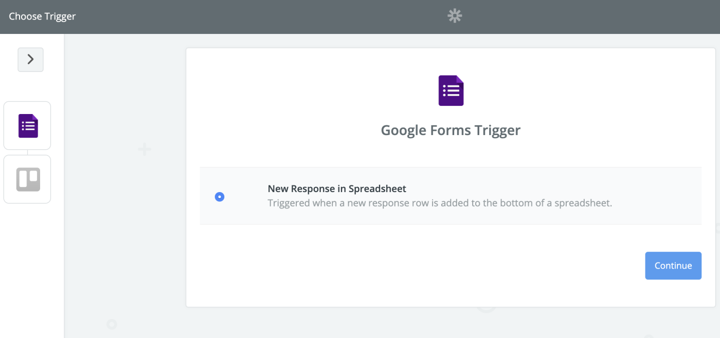 Google Forms setup Zapier