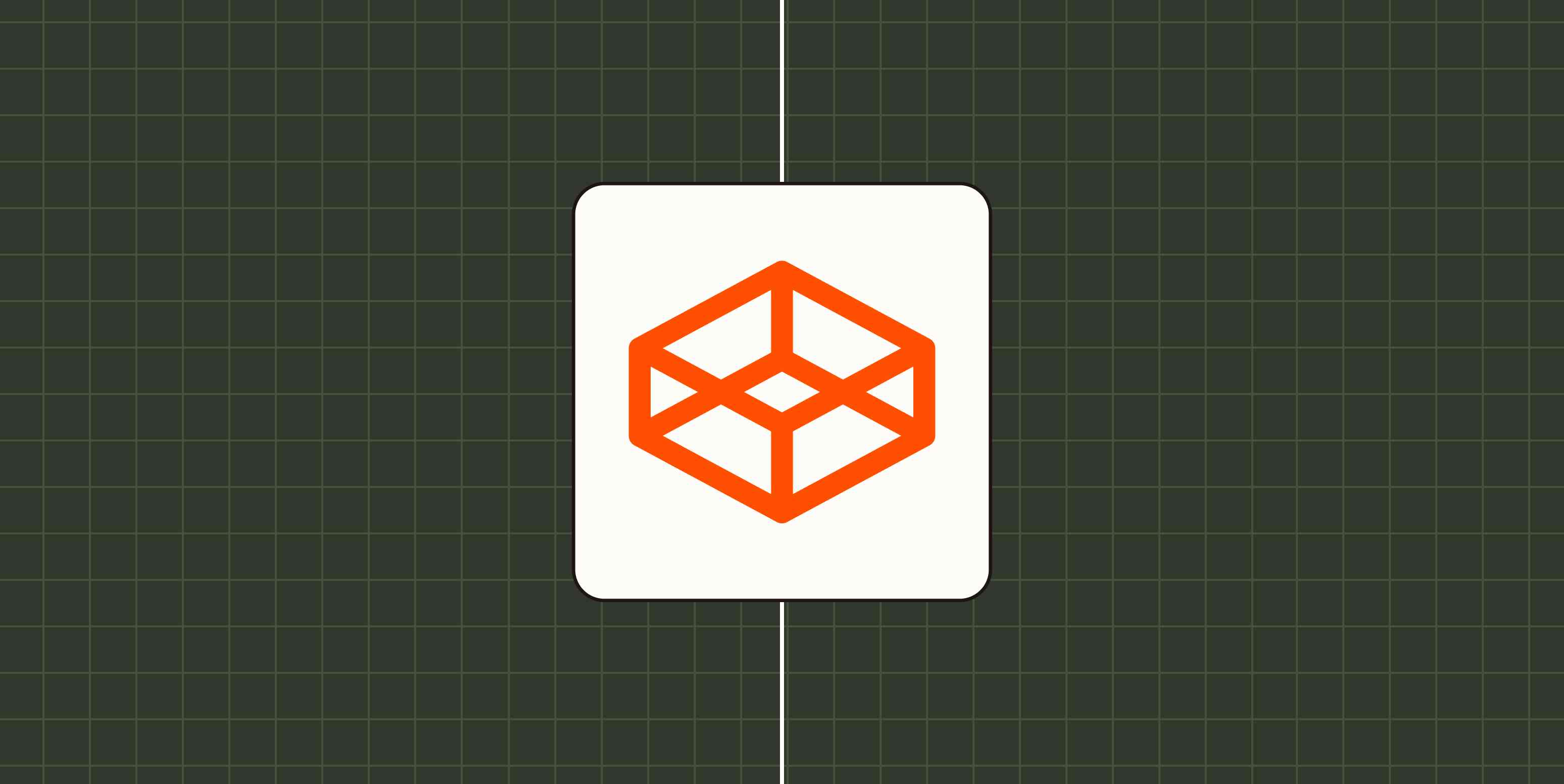 3D box against a dark green checkered background.