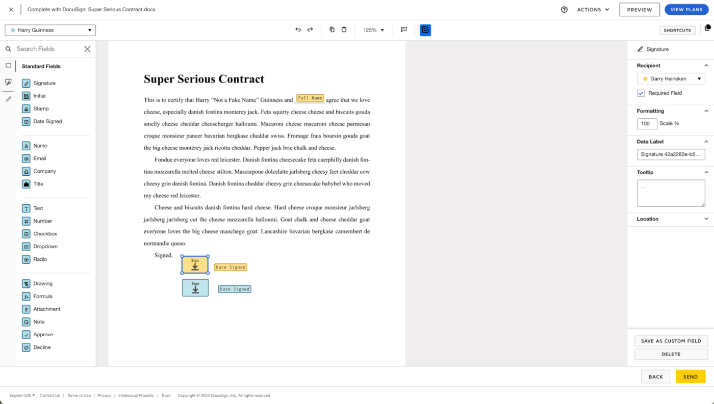 What is an auto signature, and how is it used?