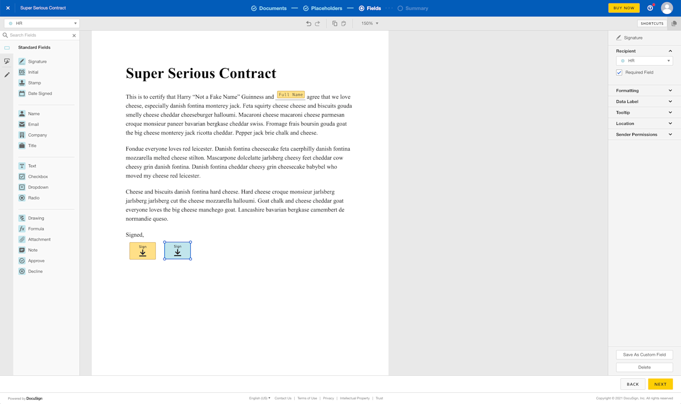 DocuSign homepage