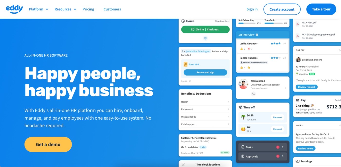 Eddy, employee management software for local businesses