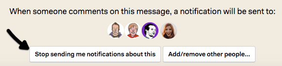 Stop getting notifications about this
