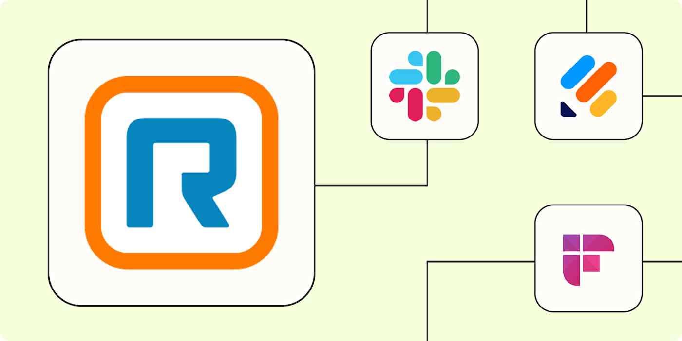 The RingCentral logo connected to the Slack, Jotform, and Fireflies logos against a lime green background.