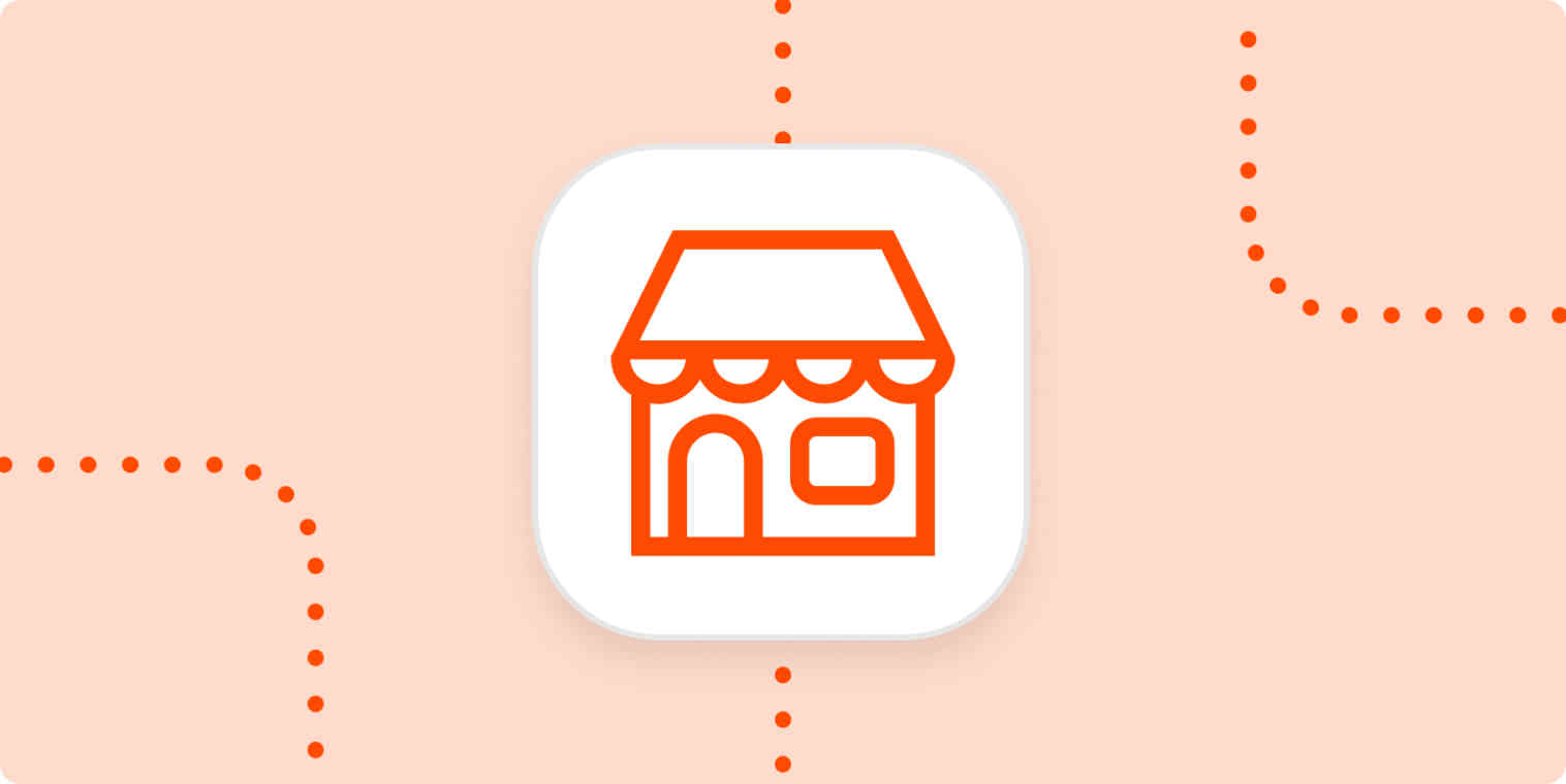 Hero image icon of a small business storefront