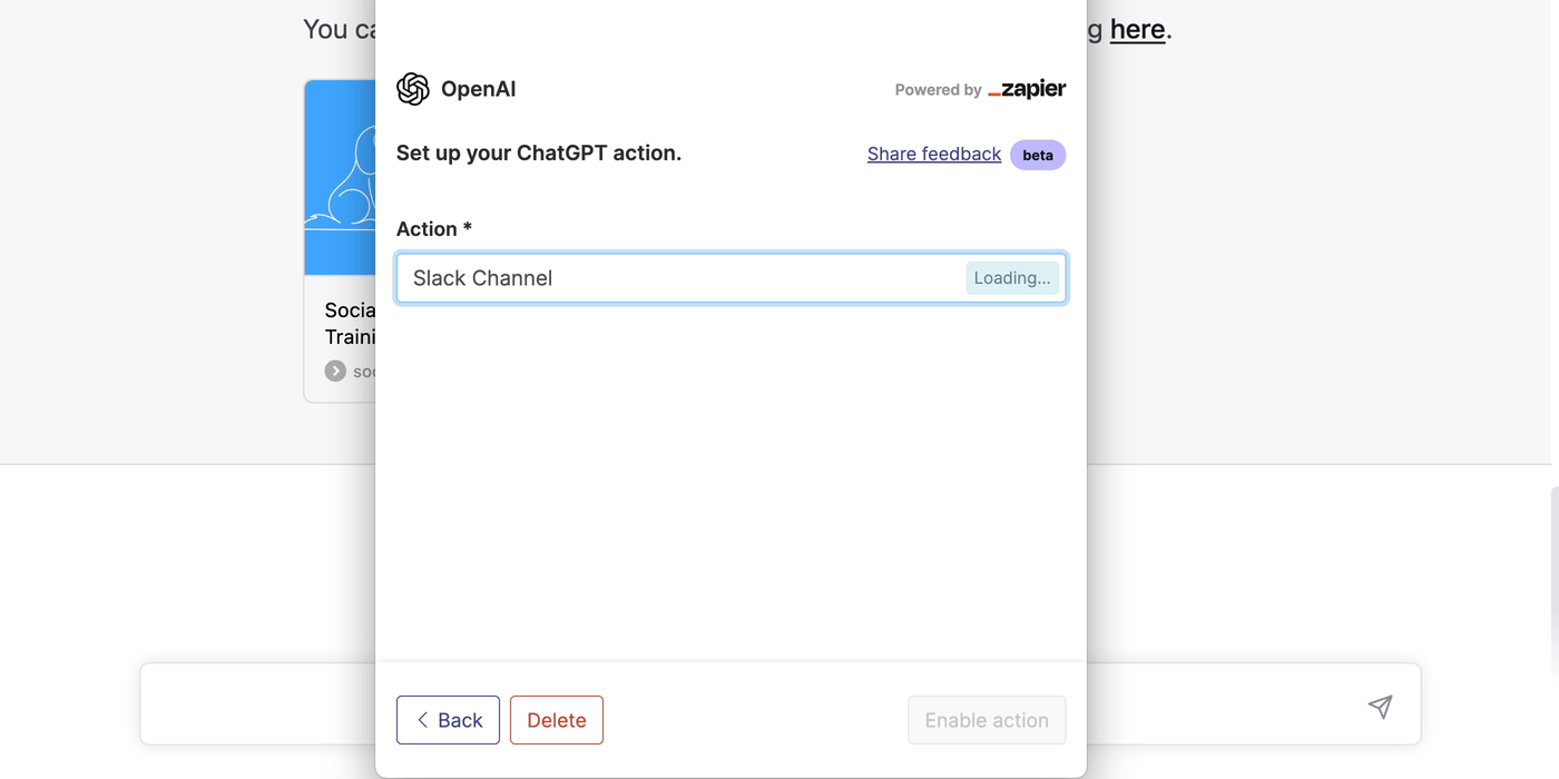 A GIF showing a demo of asking the ChatGPT plugin to summarize an email and send it to a sales team.