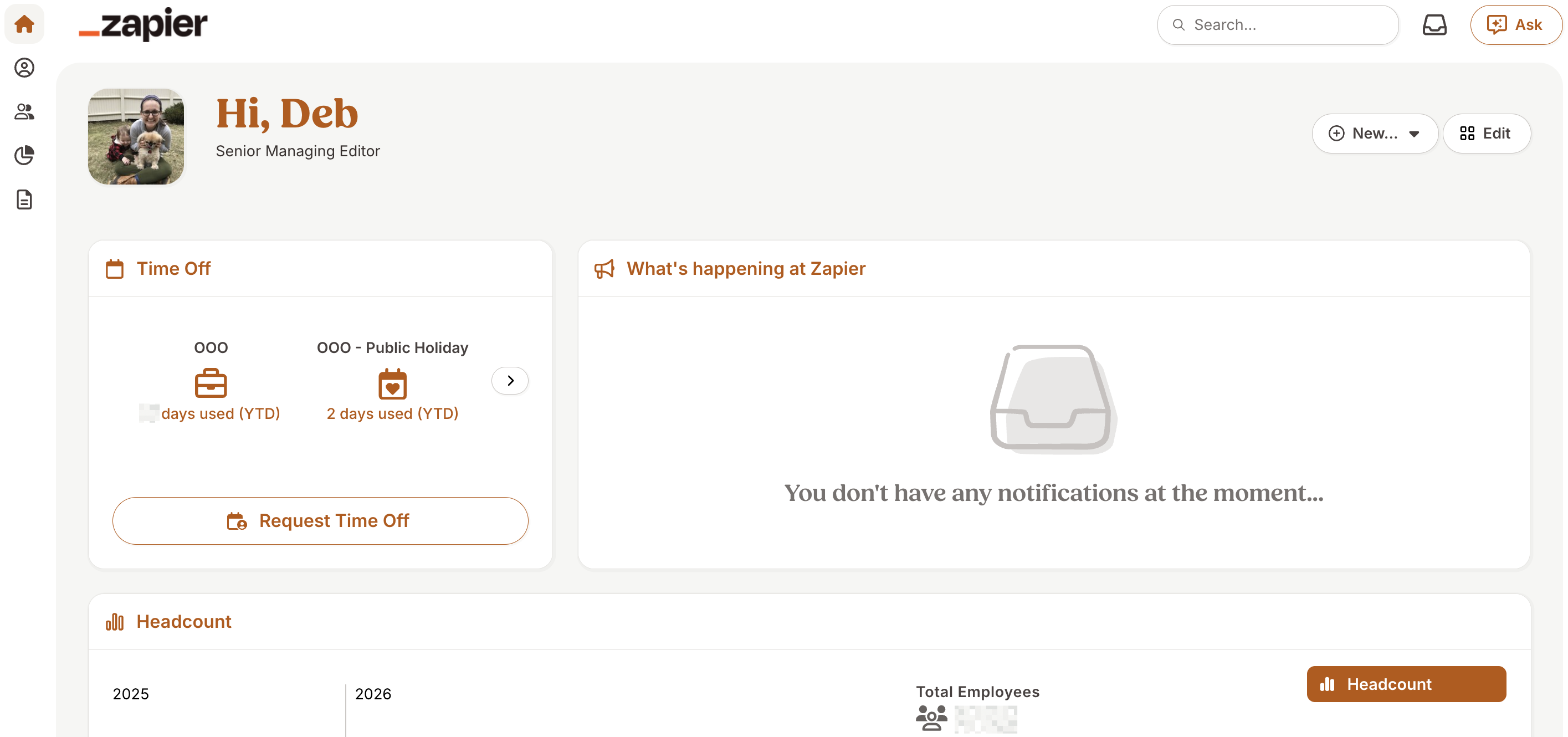 Screenshot of the BambooHR interface