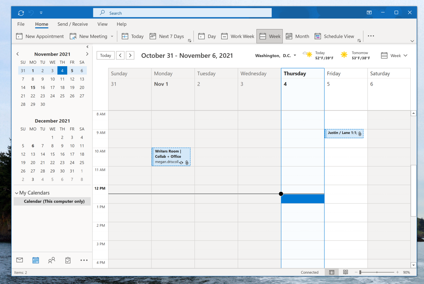 Microsoft Outlook, our pick for the Best calendar app for Microsoft users