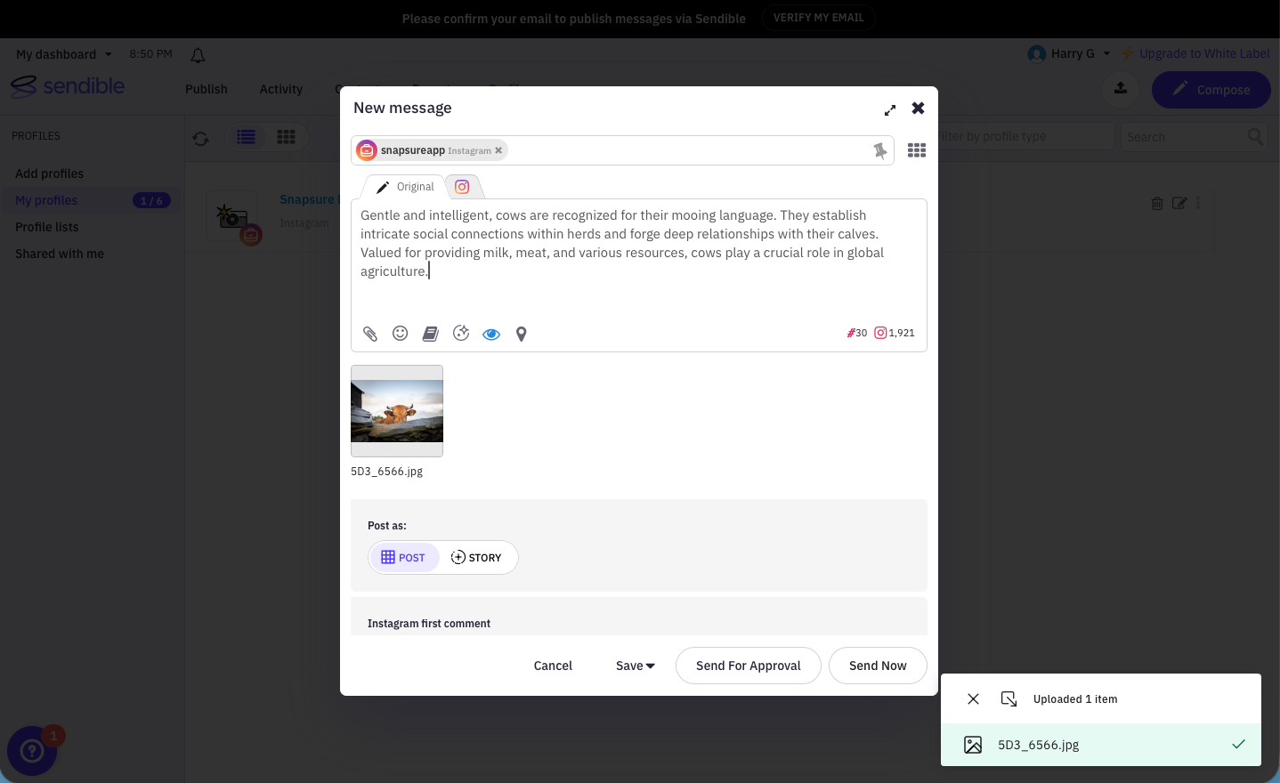 Sendible, our pick for the best affordable all-in-one social media management tool