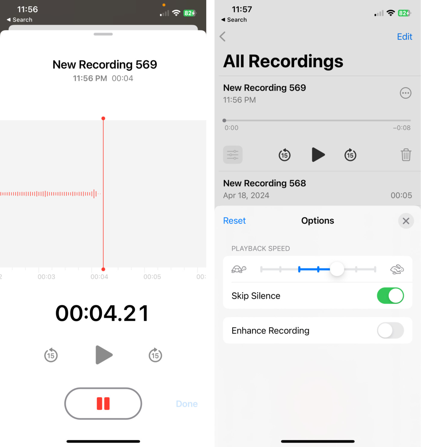 Apple Voice Memos, our pick for the best iPhone recording app for convenience