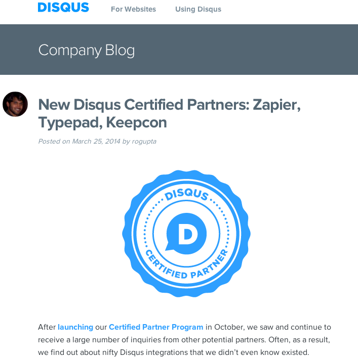 Disqus Certified Partners