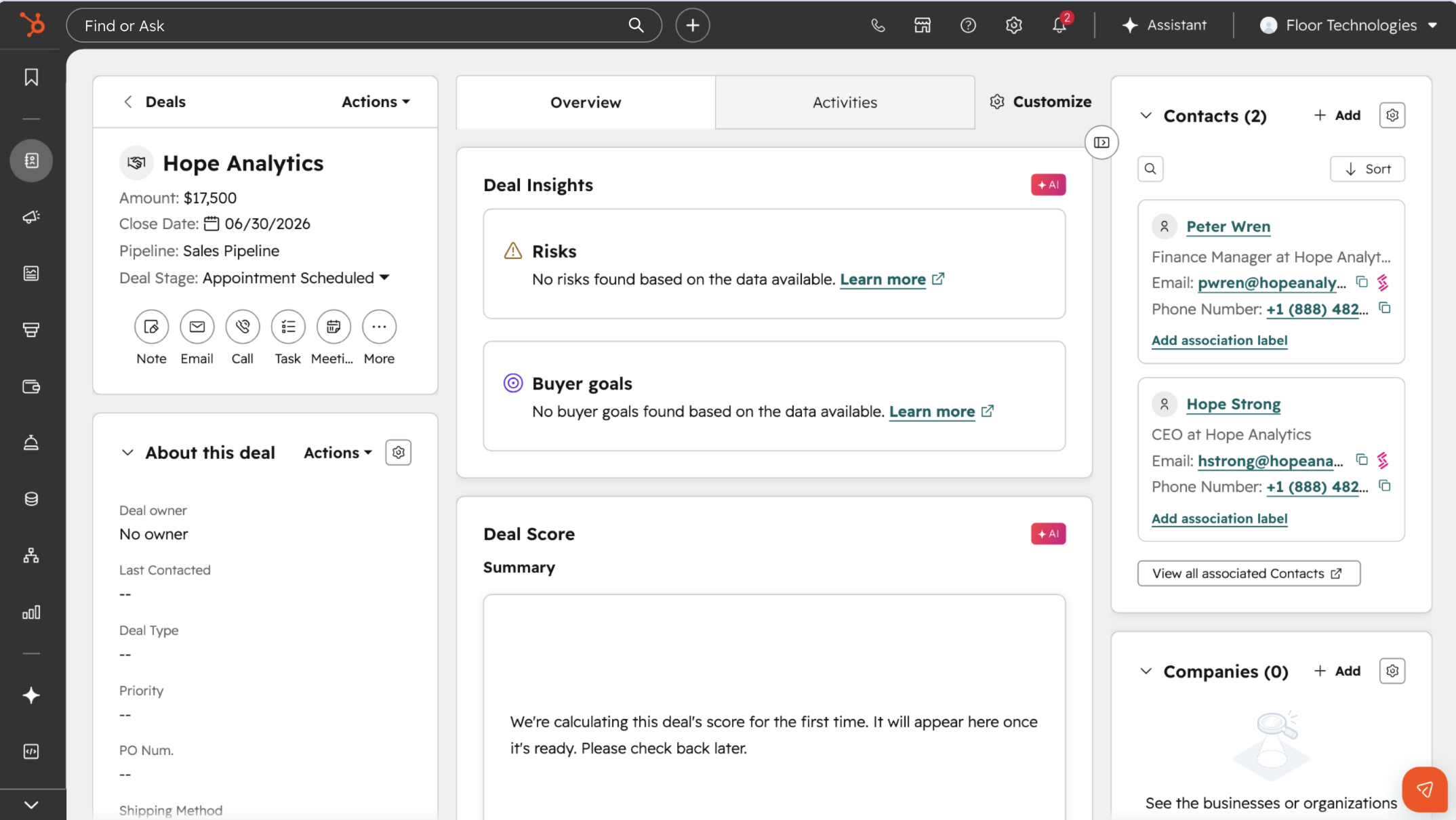 HubSpot Revenue Hub