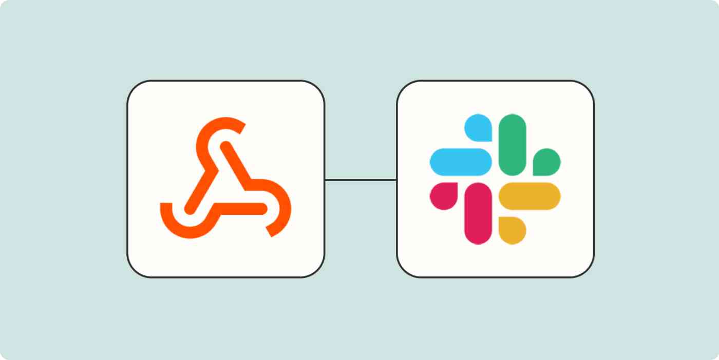 A hero image of a webhooks icon connected to the Slack app logo on a light blue background.