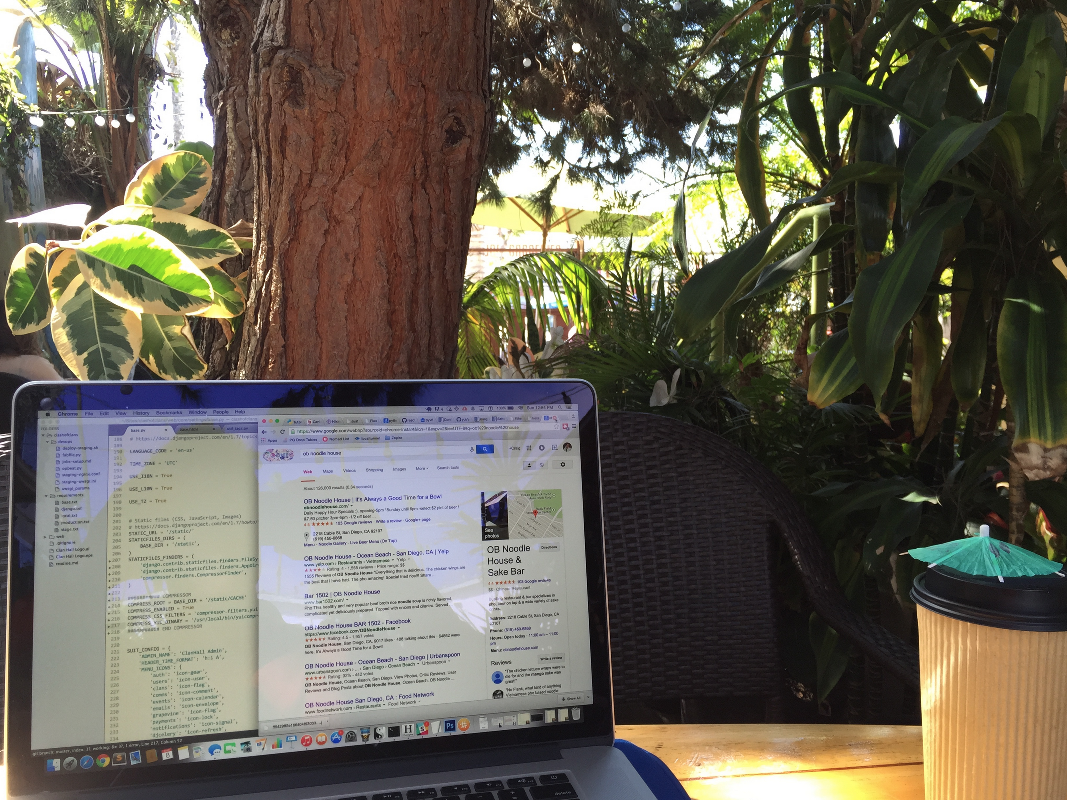 outdoor workspace