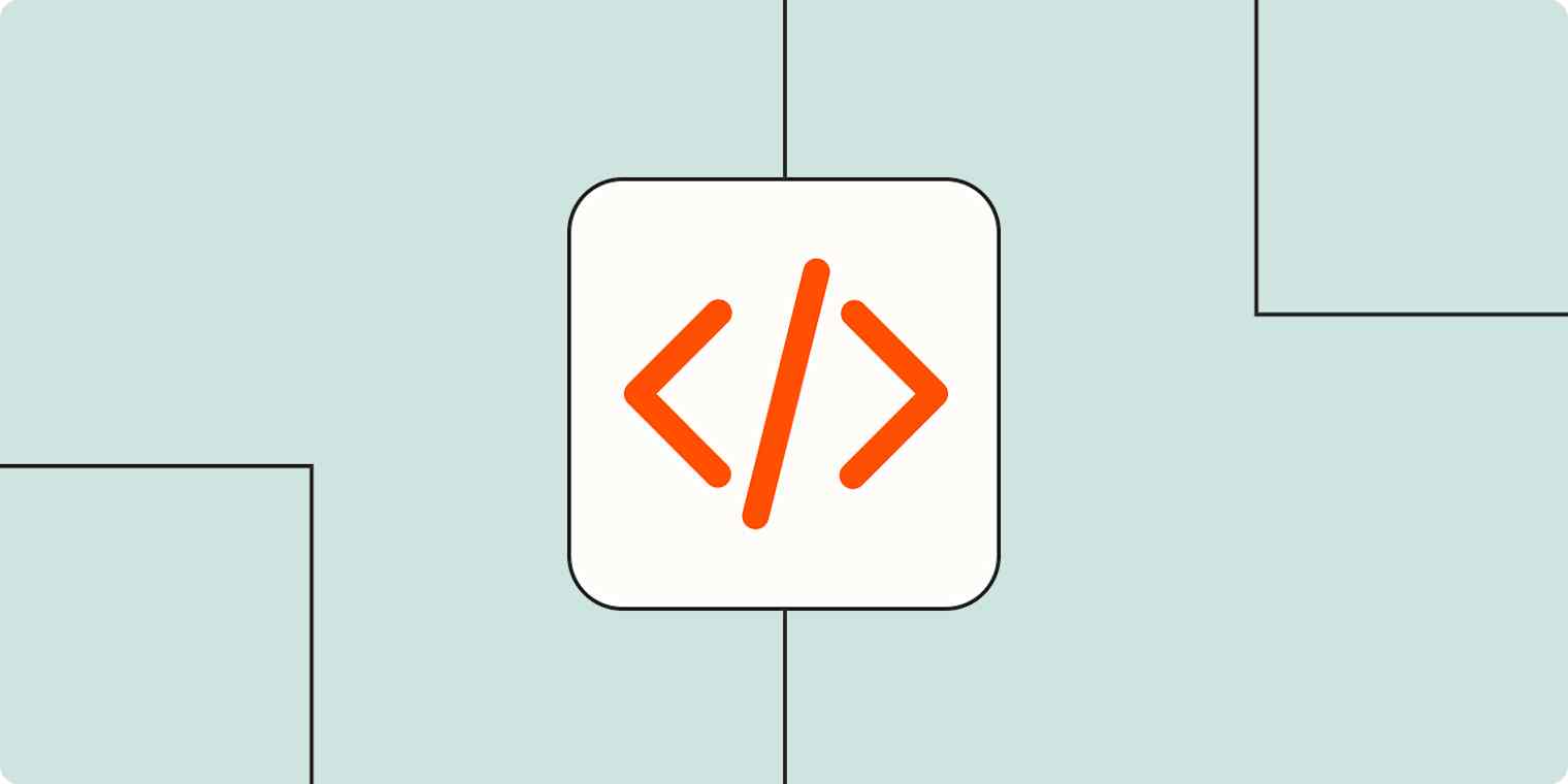 A hero image with HTML code tag