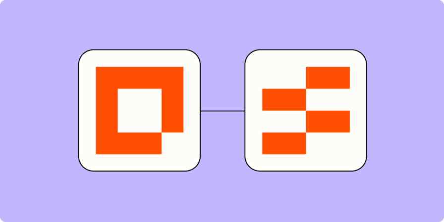 Screenshot of Zapier interfaces and Zapier Tables logo on a lilac background