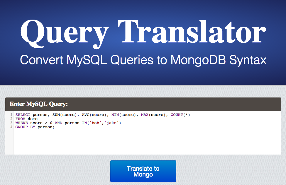 QueryMongo