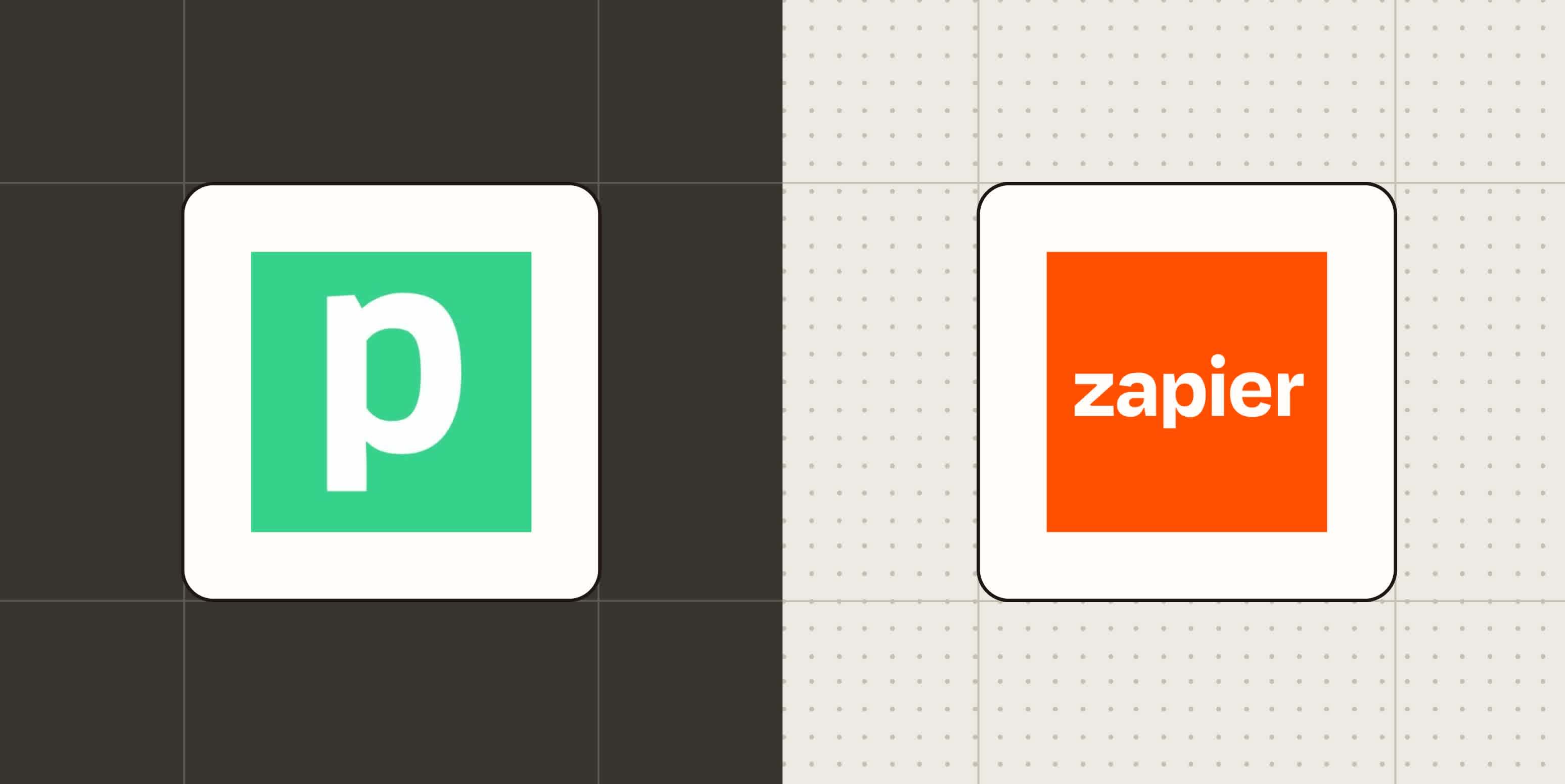 Hero image with the logos of Pipedream and Zapier
