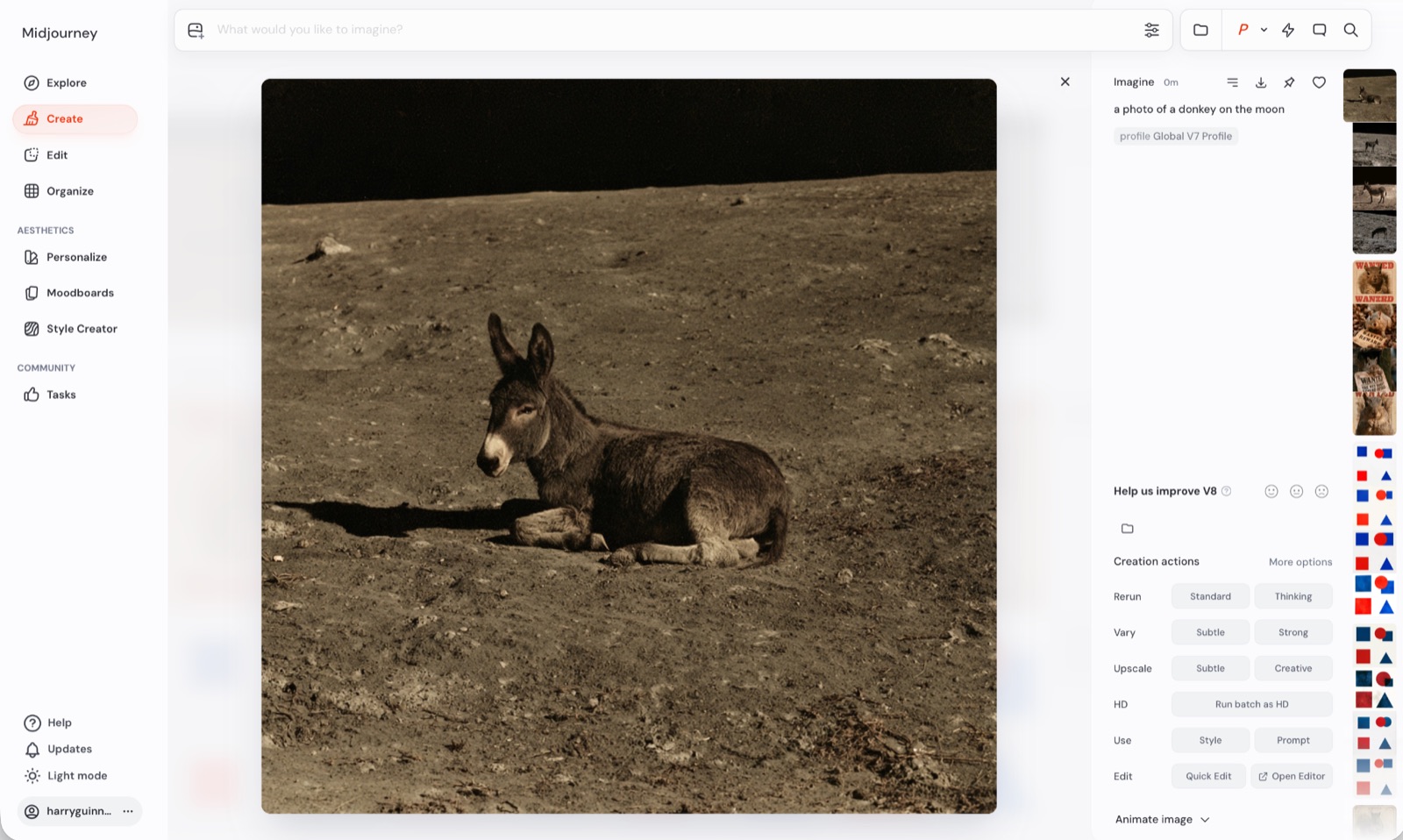 Midjourney, our pick for the best AI image generator for artistic results