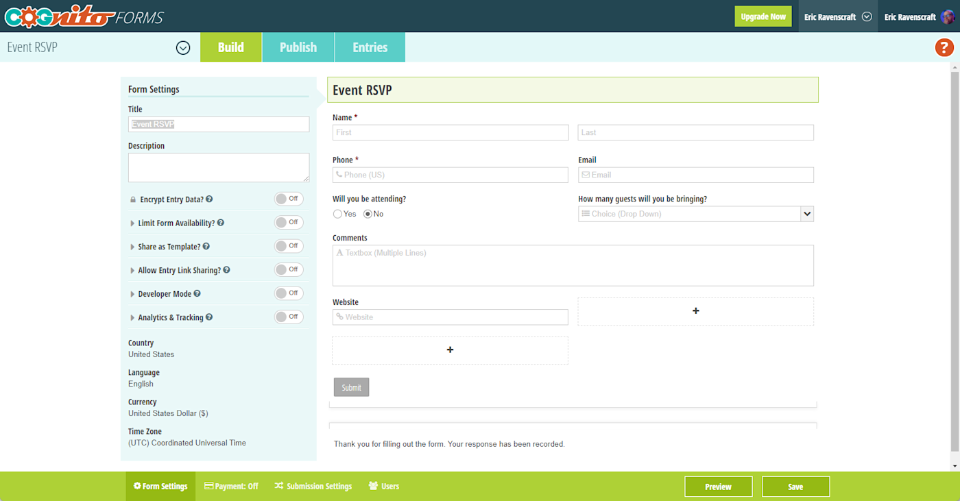 Cognito Forms screenshot