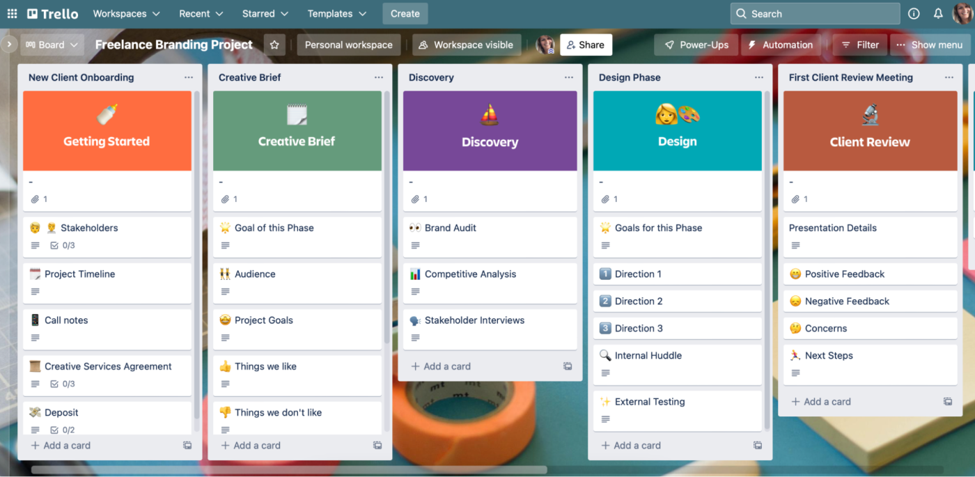 Trello, our pick for the best project management software with the most generous free plan