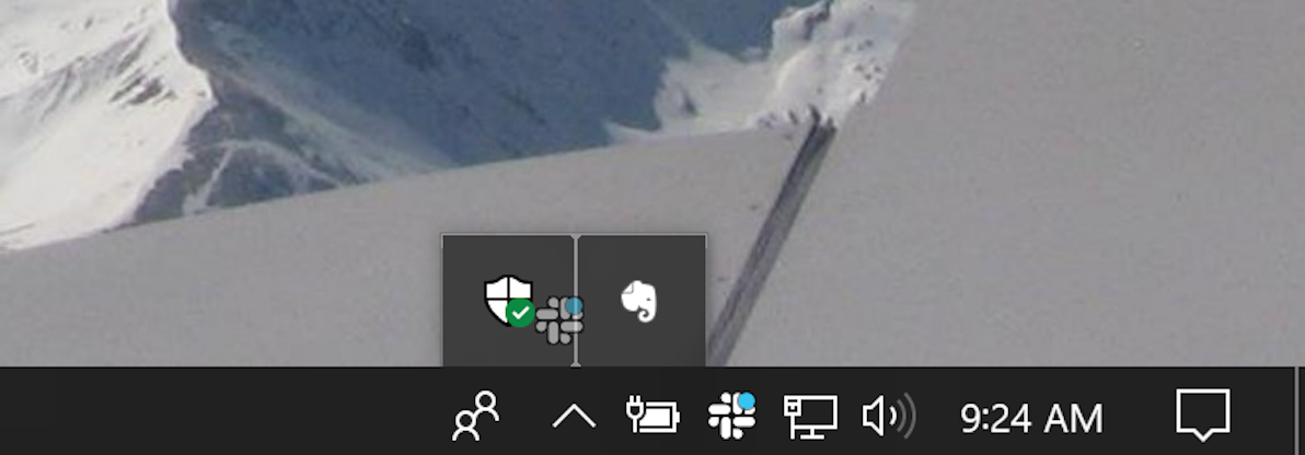 Hide Slack icon Windows